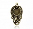 1 support cabochon 12 mm N&deg;09 Bronze