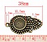 1 support cabochon 12 mm N&deg;09 Bronze