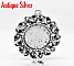 1 support cabochon 14 mm N&deg;01 Argent