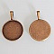 1 support cabochon 25 mm N&deg;01 Bronze