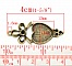 1 support cabochon Coeur N&deg;03 Bronze