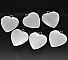 1 support cabochon Coeur N&deg;05 Argent