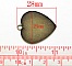 1 support cabochon Coeur N&deg;05 Bronze