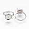 1 support cabochon bague de 16 mm Argent N&deg;05