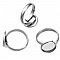 1 support cabochon bague de 18 mm Argent N&deg;05