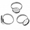 1 support cabochon bague de 12 mm Argent N&deg;05