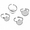 1 support cabochon bague de 12 mm Argent N&deg;06