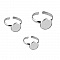 1 support cabochon bague de 12 mm Argent N&deg;06