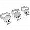 1 support cabochon bague de 12 mm Argent N&deg;07