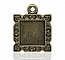 1 support cabochon carr&eacute; N&deg;01 Bronze