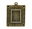 1 support cabochon rectangle N&deg;01 Bronze