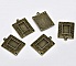1 support cabochon rectangle N&deg;01 Bronze