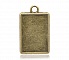 1 support cabochon rectangle N&deg;04 Bronze