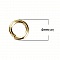 20 Anneaux de jonction ouvert 04 mm Dor&eacute;