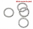 20 Anneaux de jonction ouvert 07 mm Argent Vieilli