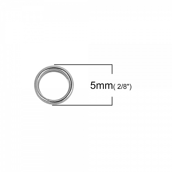 20 Anneaux de jonction double 05 mm Inoxydable