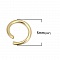 20 Anneaux de jonction ouvert 05 mm Inoxydable dor&eacute; N&deg;02
