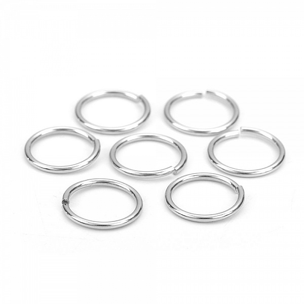 20 Anneaux de jonction ouvert 15 mm Inoxydable