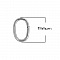 20 Anneaux de jonction ovale ouvert 07 X 4 mm Inoxydable