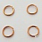 20 Anneaux de jonction ouvert 06 mm Dor&eacute; Ros&eacute; N&deg;02