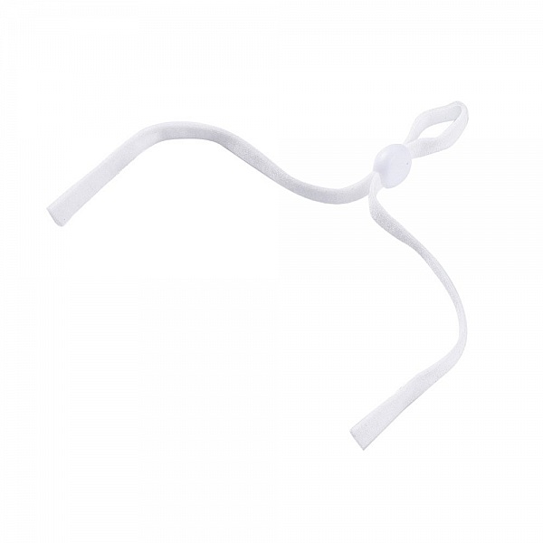 20 Bandes &eacute;lastiques cordon Blanc avec Boucle R&eacute;glable pour Masque.