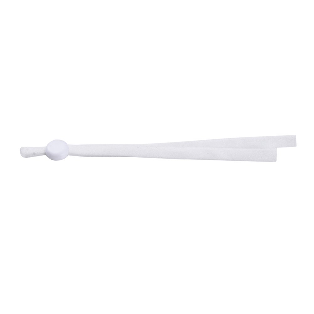 20 Bandes &eacute;lastiques cordon Blanc avec Boucle R&eacute;glable pour Masque.