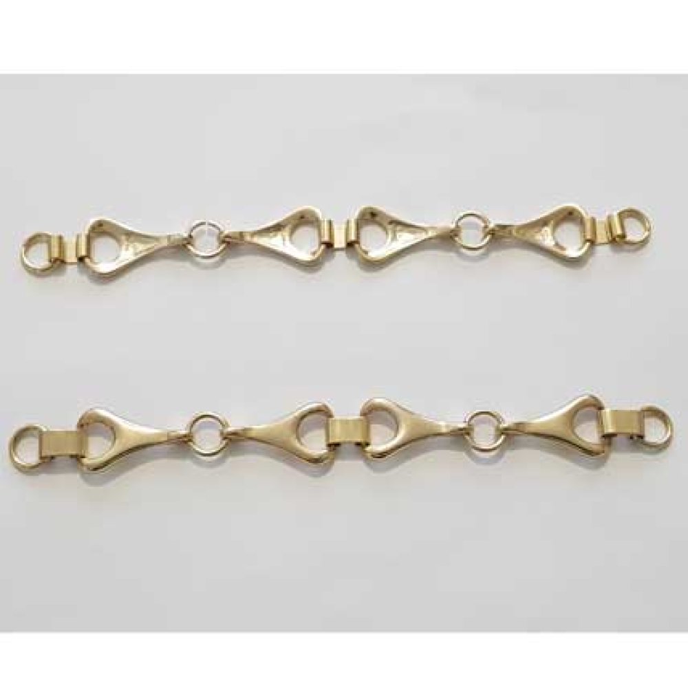 20 Cm De Chaine style Mors &agrave; Cheval en Zamak N&deg;01 Dor&eacute;