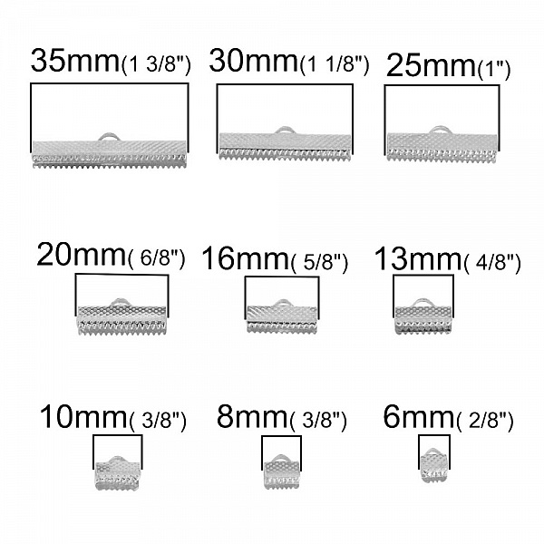 20 Fermoirs griffe 30 x 8 mm Argent
