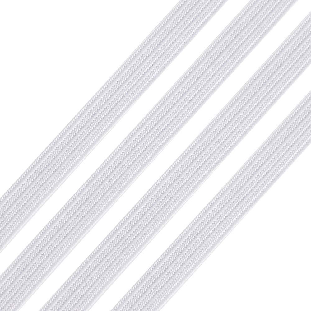 20 M&egrave;tres Elastique masque plat 5 mm BLANC N&deg;02