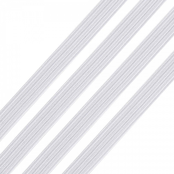 20 M&egrave;tres Elastique masque plat 5 mm BLANC N&deg;02