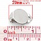 20 Supports Boucles d'oreilles Clips Plateau N&deg;01 x 10 Paires
