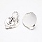 20 Supports Boucles d'oreilles Clips Plateau N&deg;03 x 10 Paires