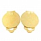 20 Supports Boucles d'oreilles Clips Plateau 15 mm Dor&eacute;