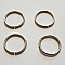 20 anneaux de jonction ouvert 20 mm 02 m&eacute;tal argent&eacute; Argent Vieilli