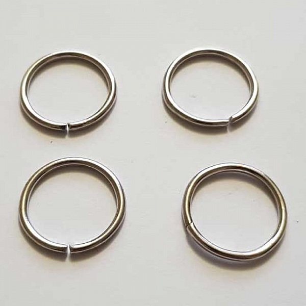 20 anneaux de jonction ouvert 20 mm 02 m&eacute;tal argent&eacute; Argent Vieilli
