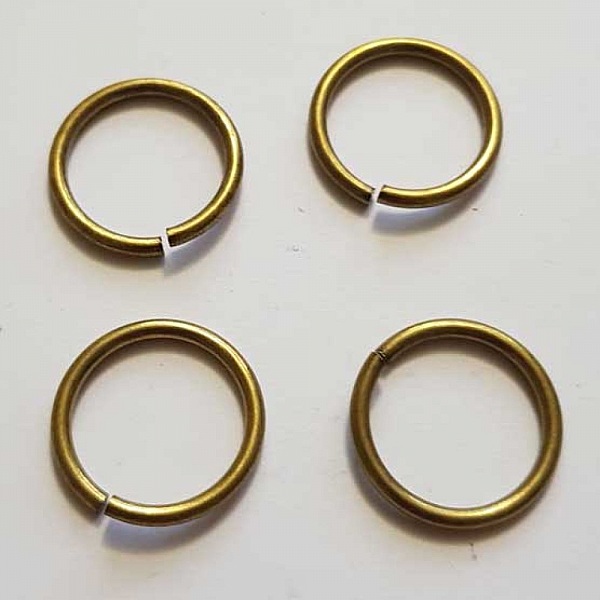 20 anneaux de jonction ouvert 20 mm 02 m&eacute;tal argent&eacute; Bronze