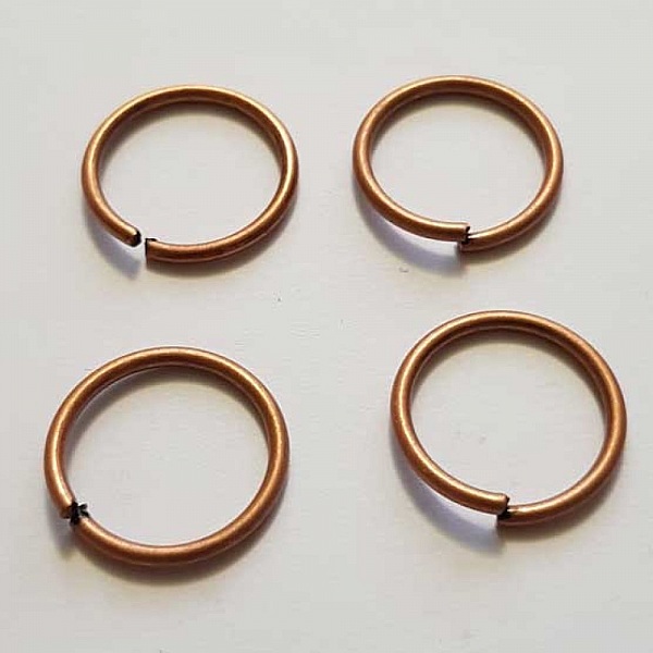 20 anneaux de jonction ouvert 20 mm 02 m&eacute;tal argent&eacute; Cuivre