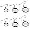 20 supports cabochons boucle d'oreille 10 mm N&deg;06 Argent Vieilli