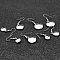 20 supports cabochons boucle d'oreille 14 mm N&deg;06 Argent Vieilli