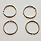 25 anneaux de jonction ouvert 20 mm 01 m&eacute;tal argent&eacute; Argent