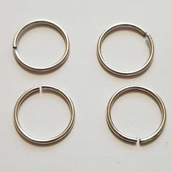 25 anneaux de jonction ouvert 20 mm 01 m&eacute;tal argent&eacute; Argent