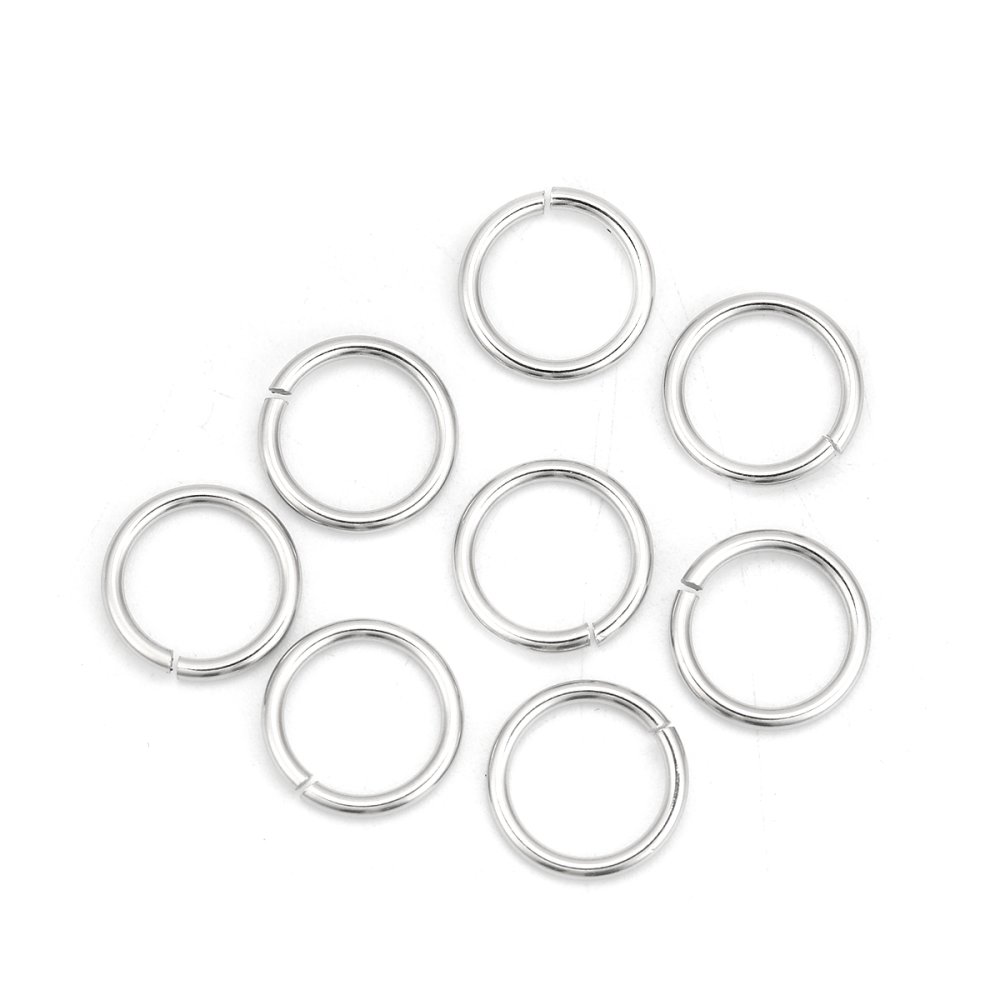 2 Anneaux de jonction ouvert 11 mm Inoxydable