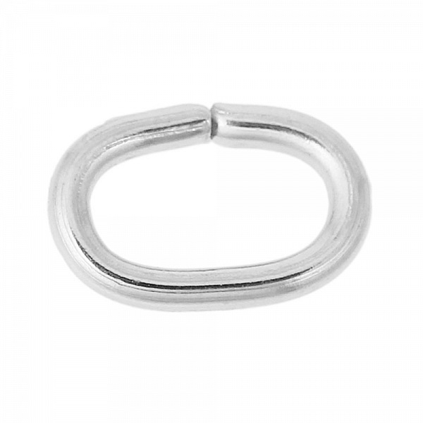 2 Anneaux de jonction ovale ouvert 07 X 5 mm Inoxydable