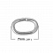 2 Anneaux de jonction ovale ouvert 07 X 5 mm Inoxydable