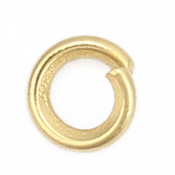 2 Anneaux de jonction ouvert 03 mm Inoxydable dor&eacute; N&deg;02