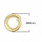 2 Anneaux de jonction ouvert 03 mm Inoxydable dor&eacute; N&deg;02