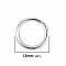 2 Anneaux de jonction ouvert 13 mm Inoxydable