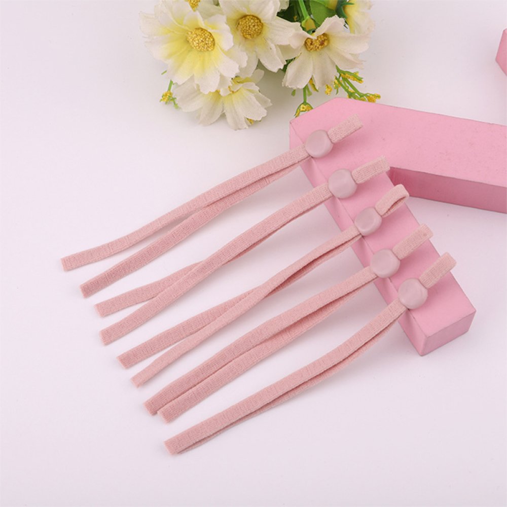 2 Bandes &eacute;lastiques cordon Rose avec Boucle R&eacute;glable attache pour Masque..