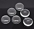 2 Cabochons Ronds 30 mm en verre Loupe transparent N&deg;13