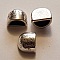 2 Embouts de finition pour cordon demi rond de 10 x 5 mm Argent N&deg;01